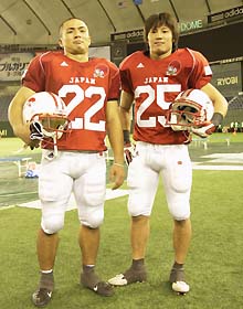 大園、出場ならずも全力尽くす ノートルダム・ジャパン・ボウル